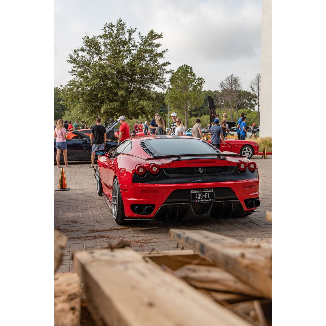 TOP SPEED PRO-1 Titanium Valved Performance Exhaust System for Ferrari F430 Coupe & Spider (2005–2009) – Factory Valve Compatible | 76mm Bevel-Cut Tips | 45% Lighter