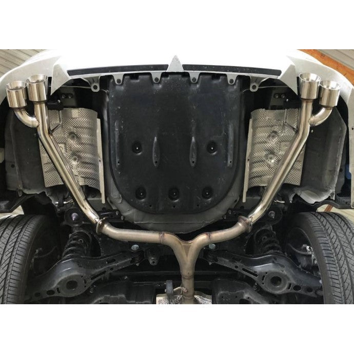 Toyota Camry FWD Straight Pipe Axle-Back Exhaust System (2018–2023) | Quad 89mm Tips