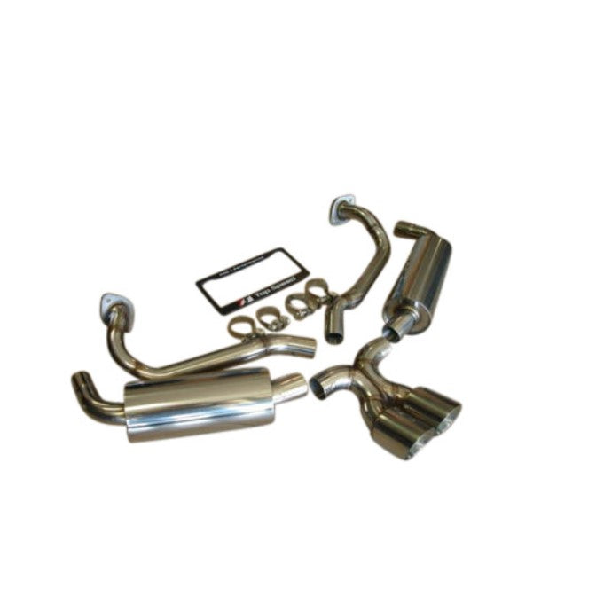 Top Speed Pro-1 Performance Exhaust System for Porsche Cayman / Cayman S / GTS / GT4 2014–2016 | T304 Stainless Steel | Dual 89mm Tips