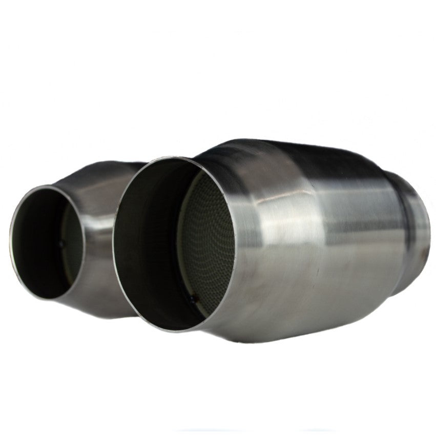 T304 Stainless 200 Cell High Flow Catalytic Converter — 6" Length (2.5" / 3") | Exhaust Fabrication