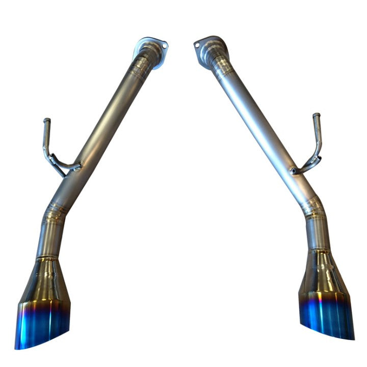 Infiniti Q50 / Q50S Sedan 2.0T / 3.0T / 3.7L (2014–2018) Full Titanium Dual Axle-Back Exhaust System – 114mm Bevel Edge Tips | TOP SPEED PRO-1