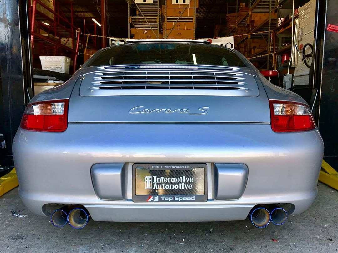 Porsche 997 Carrera Muffler Bypass Pipes (2005–2008) | Cup Car Style Quad Tips