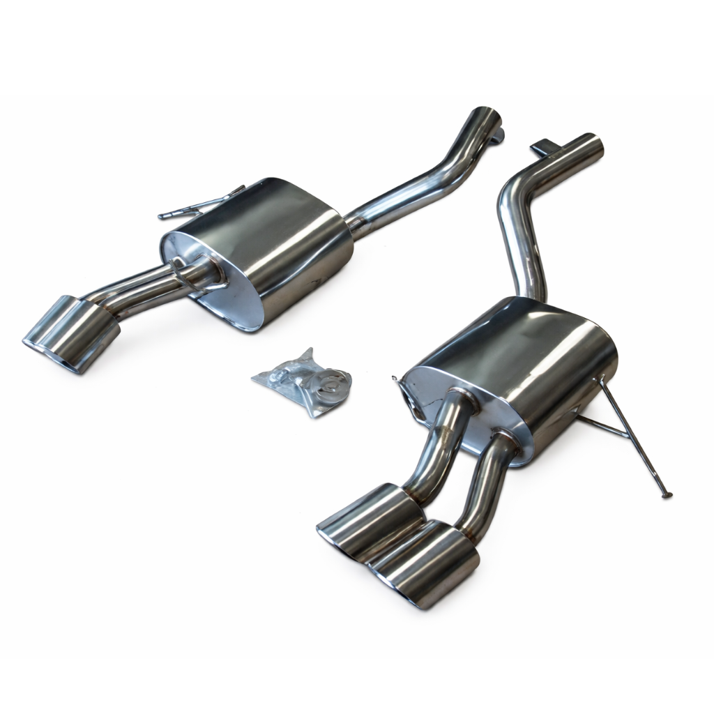 Top Speed Pro-1 Performance Rear Section Exhaust System for Maserati Quattroporte M139 4.2L & 4.7L V8 2004–2013 | T304 Stainless Steel | Quad 89mm Tips