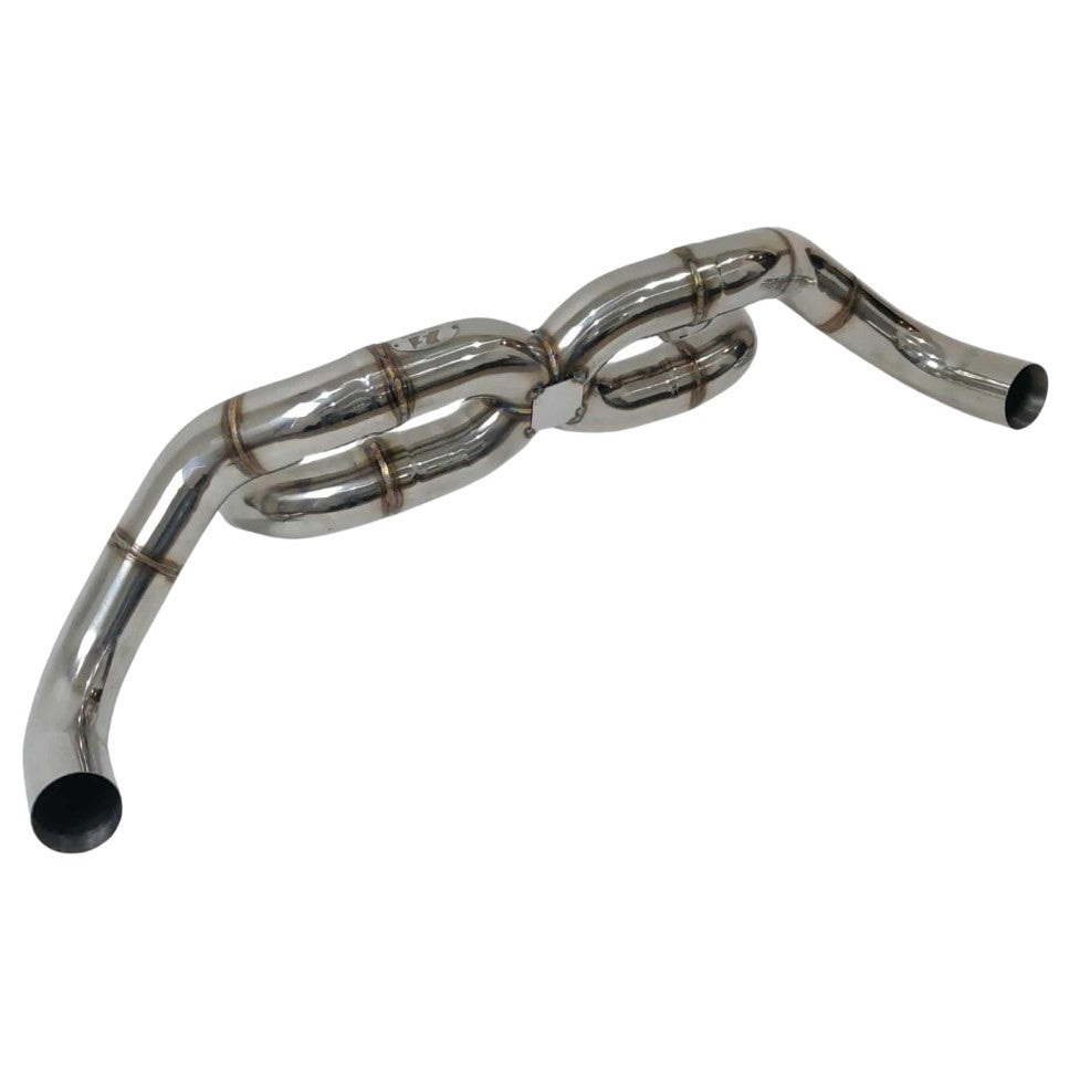 Lamborghini Gallardo 2004–2008 V10 Race Spec X-Pipe Exhaust System V1 | Top Speed Pro-1 | T304 Stainless Steel | Dual Flared Chamber Design