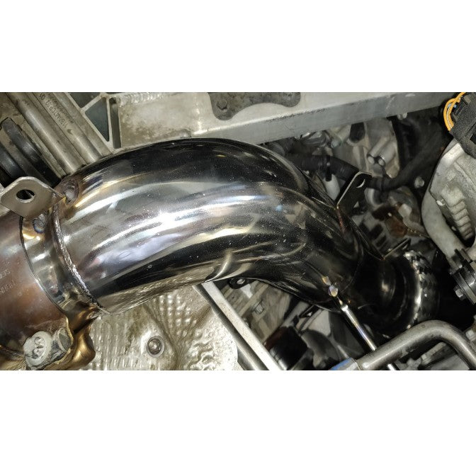 Top Speed Pro-1 McLaren 3.5" 200 Cell High-Flow Catalytic Turbo Downpipes (2012–2019) | MP4-12C, 650S, 675LT, 540C/570S/570GT/600LT Coupe & Spyder
