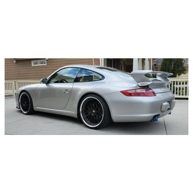 Porsche 911 997 Carrera C2 & C4 Full Titanium Muffler Bypass Pipes – Quad Tip Cup Car Style | TOP SPEED PRO-1