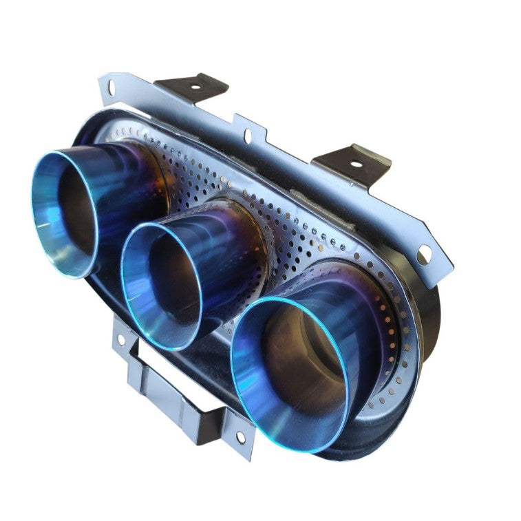 TOP SPEED PRO-1 Titanium Valved Cat-Back Exhaust System for Ferrari F458 Italia Coupe & Spider (2010–2015) – Factory Valve Compatible | Burnt Blue or Burnt Purple Finish