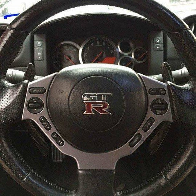 TOP SPEED PRO-1 Carbon Fiber Extended Paddle Shifter Kit for Nissan GTR R35 2009–2016 – 7.25" Lightweight Gloss UV Finish Upgrade