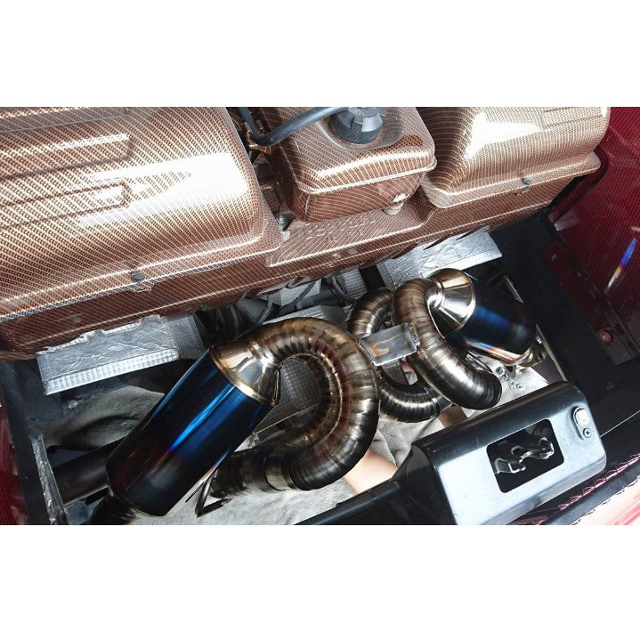 TOP SPEED PRO-1 Titanium Valved Performance Exhaust System for Ferrari F430 Coupe & Spider (2005–2009) – Factory Valve Compatible | 76mm Bevel-Cut Tips | 45% Lighter