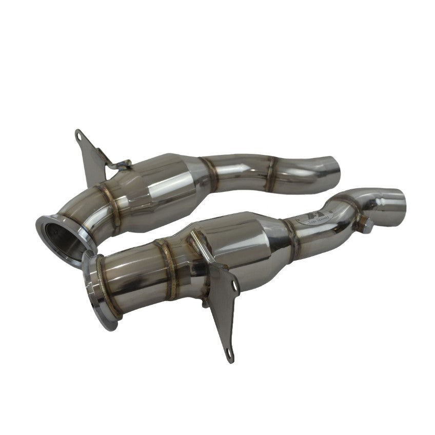 Top Speed Pro-1 Ferrari 458 Italia 200-Cell High Flow Catalytic Converters – Left & Right Pair (2010–2015)