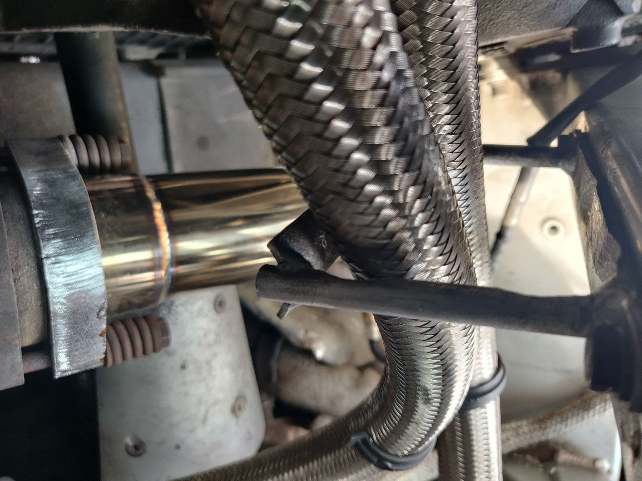 Top Speed Pro-1 High Flow Catalytic Converter Pipes for Ferrari 360 Modena Coupe & Spider 1999–2004 | T304 Stainless Steel | 200 Cell