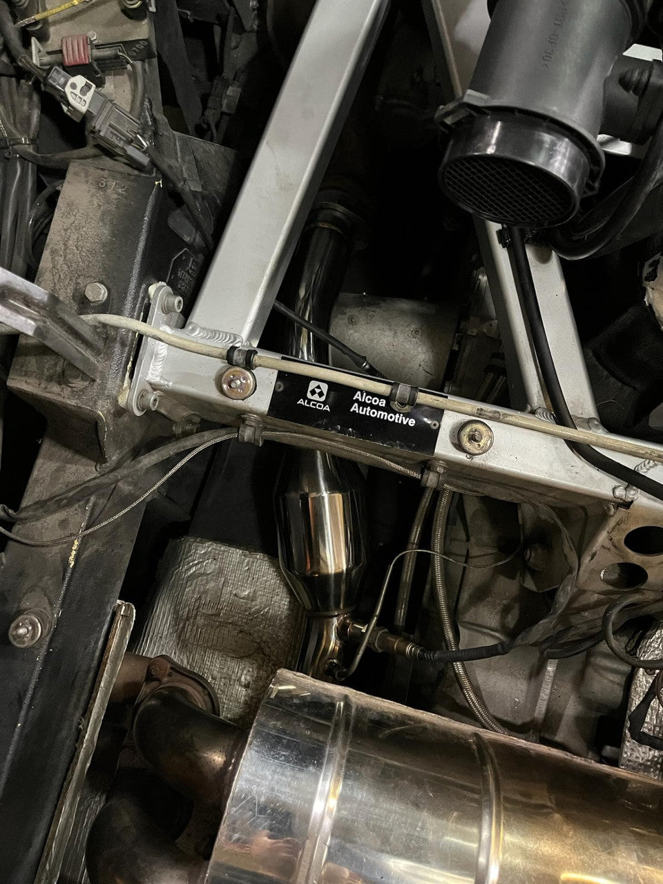 Top Speed Pro-1 High Flow Catalytic Converter Pipes for Ferrari 360 Modena Coupe & Spider 1999–2004 | T304 Stainless Steel | 200 Cell