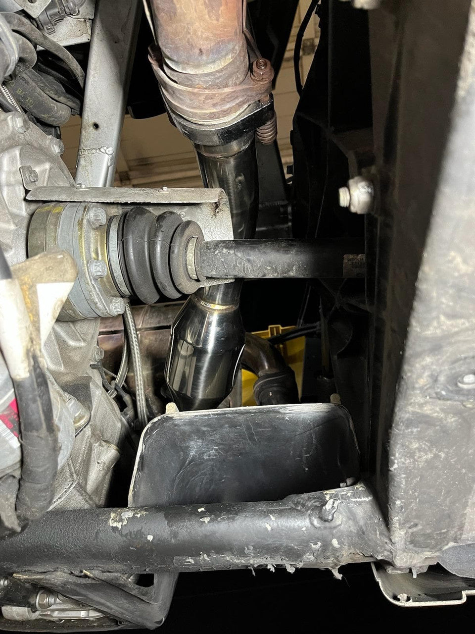 Top Speed Pro-1 High Flow Catalytic Converter Pipes for Ferrari 360 Modena Coupe & Spider 1999–2004 | T304 Stainless Steel | 200 Cell