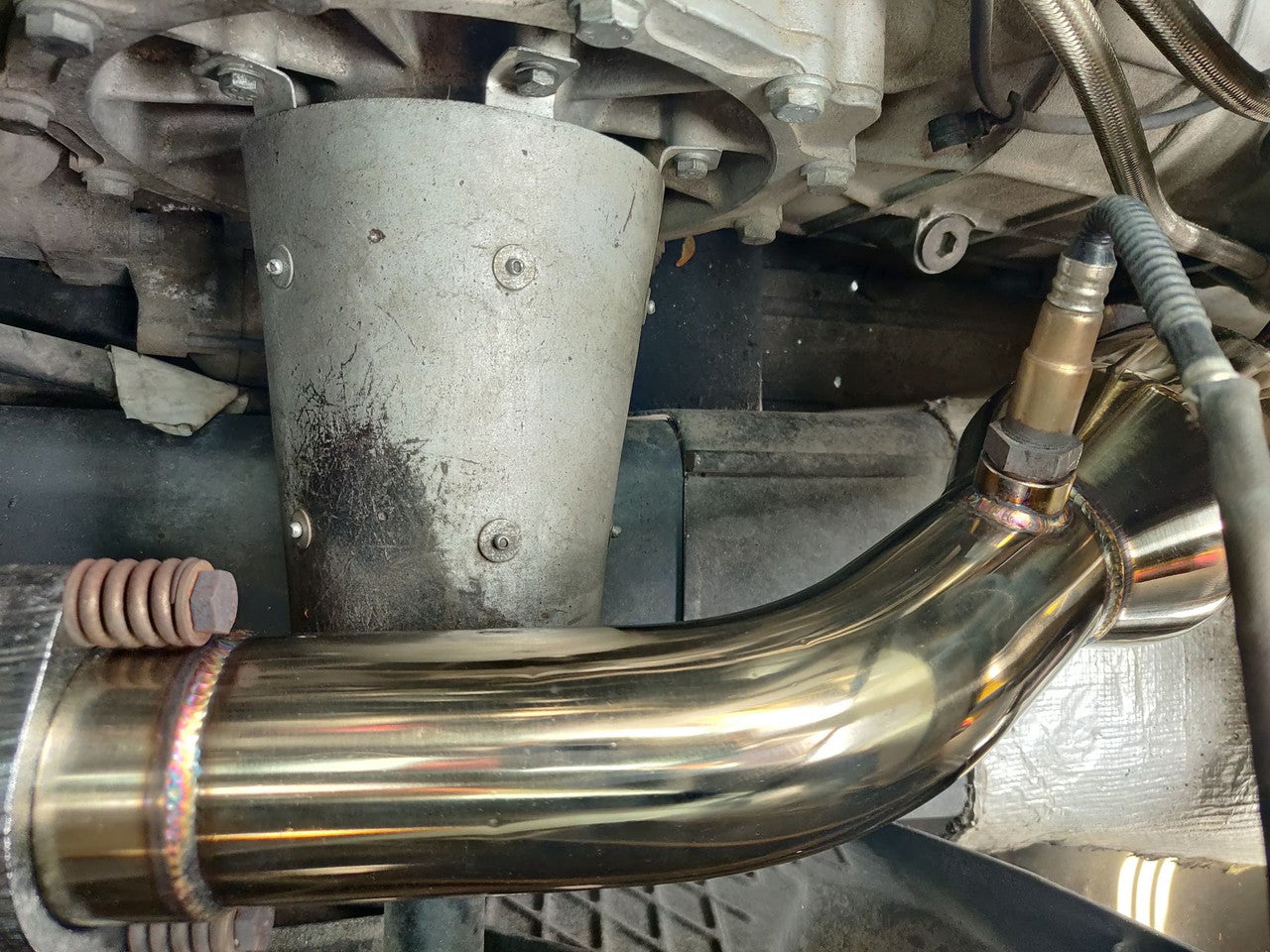 Top Speed Pro-1 High Flow Catalytic Converter Pipes for Ferrari 360 Modena Coupe & Spider 1999–2004 | T304 Stainless Steel | 200 Cell