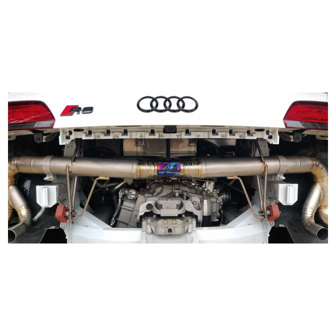 TOP SPEED PRO-1 Titanium Straight X-Pipe Exhaust System for Audi R8 MK2 Gen 2 5.2L V10 2017–2019 – Race Spec 76mm (3") Full Titanium Bolt-On