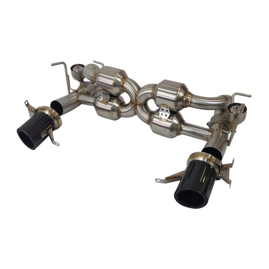 Top Speed Pro-1 Ferrari 488 GTB Adaptive Valvetronic Exhaust System (2016–2020) | Carbon Fiber Tips