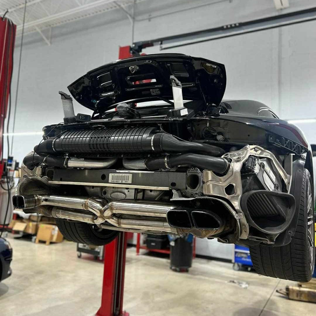 Top Speed Pro-1 Porsche 991.1 & 991.2 Turbo / Turbo S 3.8L Center Straight X-Pipe Exhaust (2014–2019)