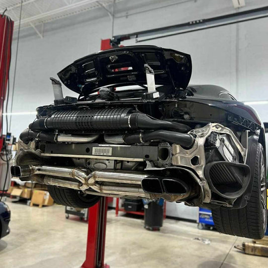 Top Speed Pro-1 Porsche 991.1 & 991.2 Turbo / Turbo S 3.8L Center Straight X-Pipe Exhaust (2014–2019)