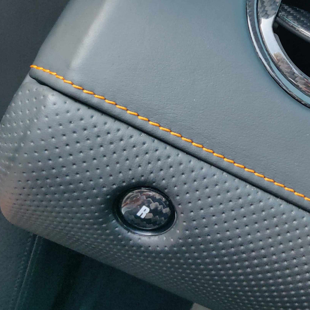 Top Speed Pro1 Carbon Fiber E-Gear Button Covers (Set of 4) — Lamborghini Gallardo 2004–2008 | TRI Color, Black, or Red Finish