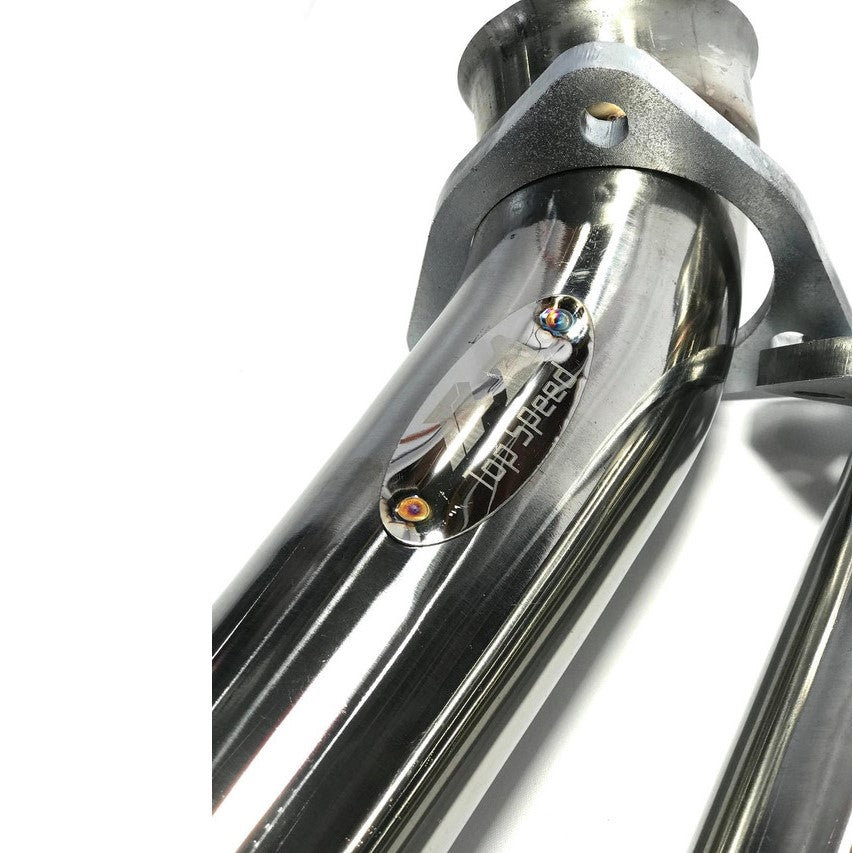 Top Speed Pro-1 Resonated Test Pipes for Ferrari F430 Coupe & Spider 2005–2009 | T304 Stainless Steel | Off-Road Use