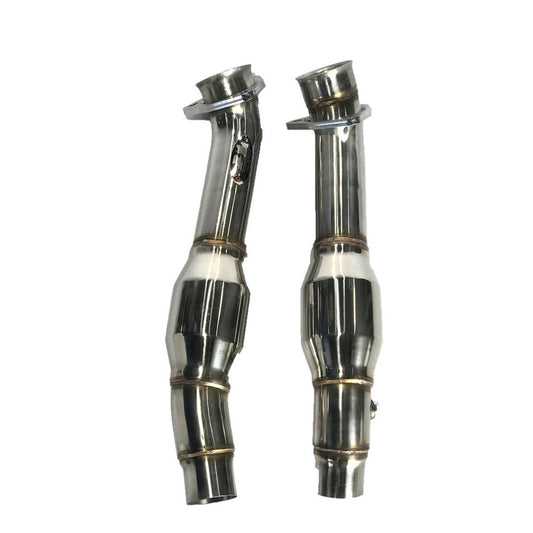 Top Speed Pro-1 Resonated Test Pipes for Ferrari F430 Coupe & Spider 2005–2009 | T304 Stainless Steel | Off-Road Use