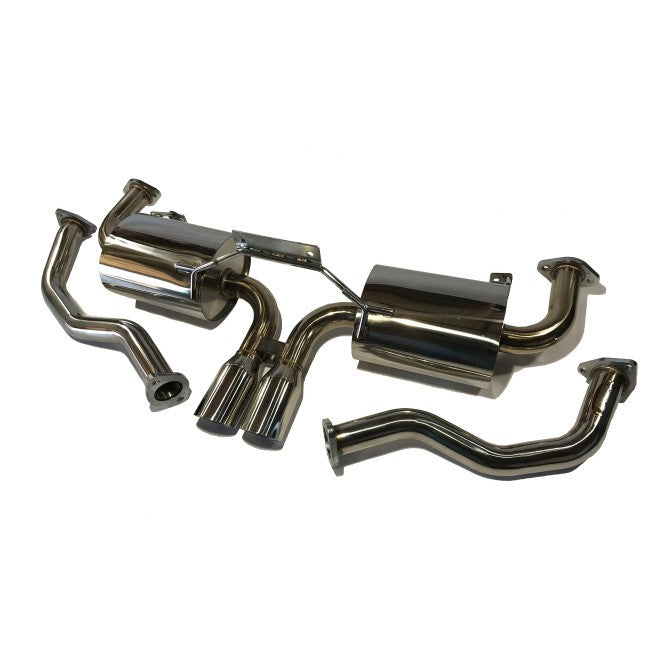 Top Speed Pro-1 Performance Single Rear Exhaust System for Porsche 987 Boxster & Boxster S 2005–2008 | Race Version | 76mm Tips