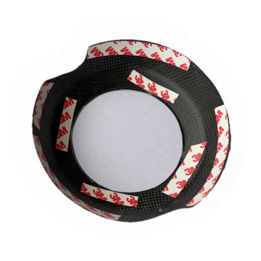 Audi Carbon Fiber Steering Wheel Center Cover – Fits A3 A4 A5 A6 A7 A8 S-Line RS Models 2008–2017 | Glossy UV Finish | Easy 3M Install