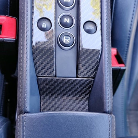 McLaren MP4-12C / 650S / 675LT Carbon Fiber Lower Center Console Insert Cover – Glossy Finish | Interior Trim Upgrade