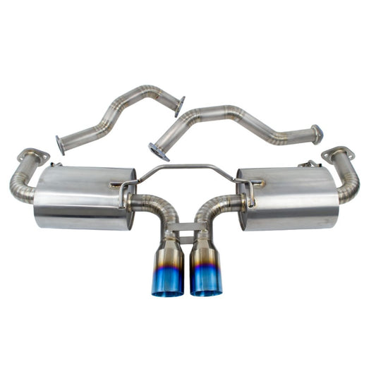 Porsche Boxster / Cayman (2005–2008) Full Titanium Sport / Rear Section Exhaust System – 3" Burnt Blue Tips | TOP SPEED PRO-1