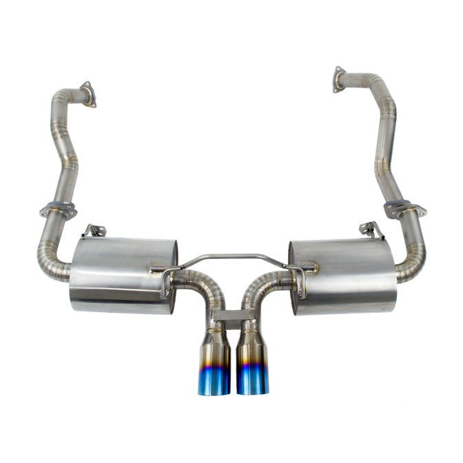 Porsche Boxster / Cayman (2005–2008) Full Titanium Sport / Rear Section Exhaust System – 3" Burnt Blue Tips | TOP SPEED PRO-1