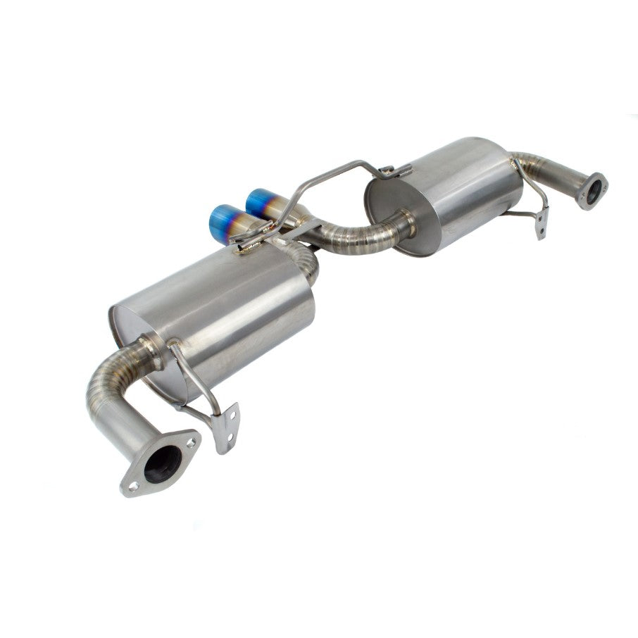 Porsche Boxster / Cayman (2005–2008) Full Titanium Sport / Rear Section Exhaust System – 3" Burnt Blue Tips | TOP SPEED PRO-1