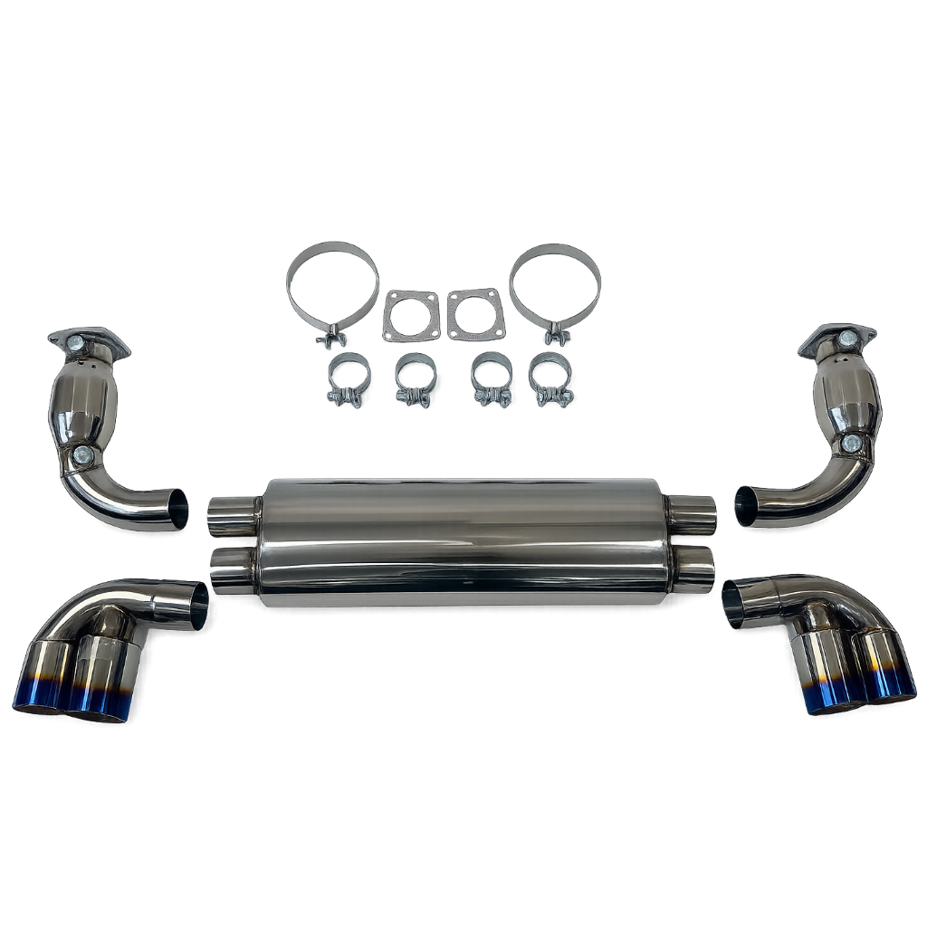 Top Speed Pro1 Porsche 997.2 Turbo / GT2 Rear Exhaust System (2010–2013) | Quad Tips