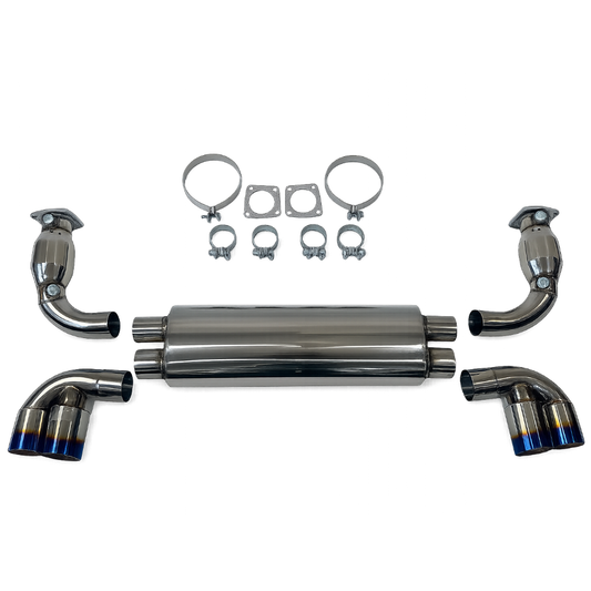 Top Speed Pro1 Porsche 997.2 Turbo / GT2 Rear Exhaust System (2010–2013) | Quad Tips