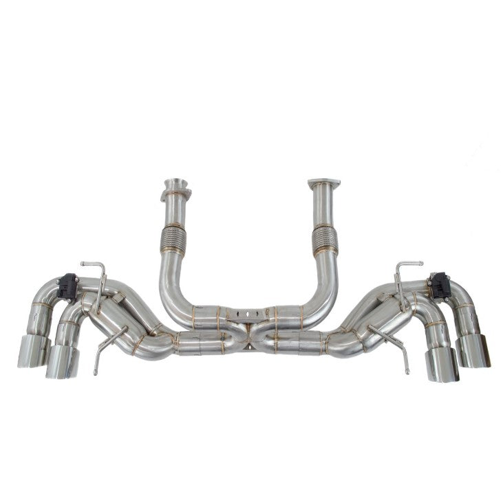 Top Speed Pro-1 Chevrolet Corvette C8 6.2L Straight X-Pipe AFM Eliminator with NPP Valves (2020–Up)