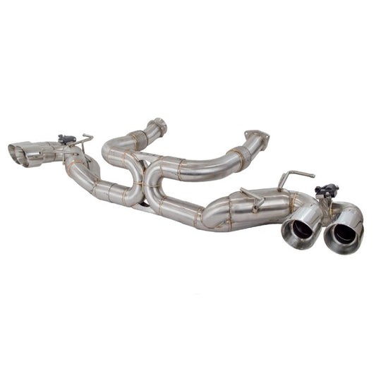 Top Speed Pro-1 Chevrolet Corvette C8 6.2L Straight X-Pipe AFM Eliminator with NPP Valves (2020–Up)