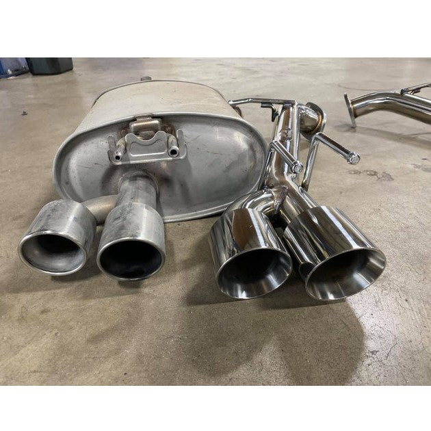Toyota Camry FWD Straight Pipe Axle-Back Exhaust System (2018–2023) | Quad 89mm Tips