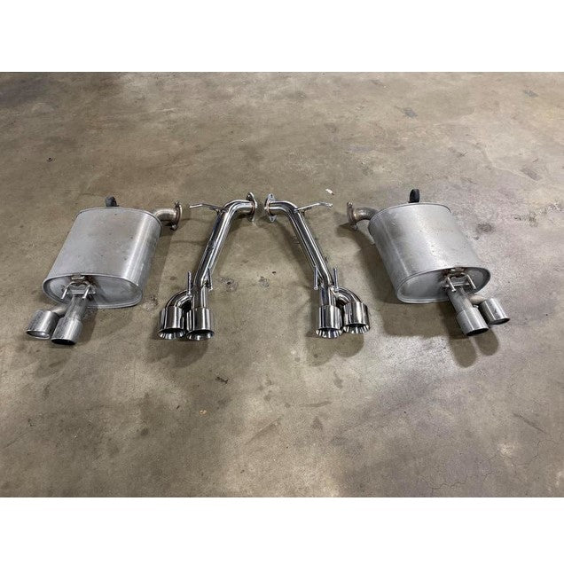 Toyota Camry FWD Straight Pipe Axle-Back Exhaust System (2018–2023) | Quad 89mm Tips