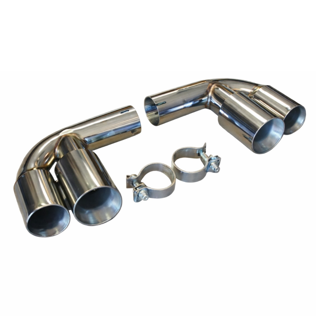 Porsche 997 Carrera Muffler Bypass Pipes (2005–2008) | Cup Car Style Quad Tips