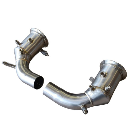 Top Speed Pro-1 Porsche 992 3.0T Race-Spec Straight Turbo Downpipes (2.75″–4.5″) – Carrera / Targa