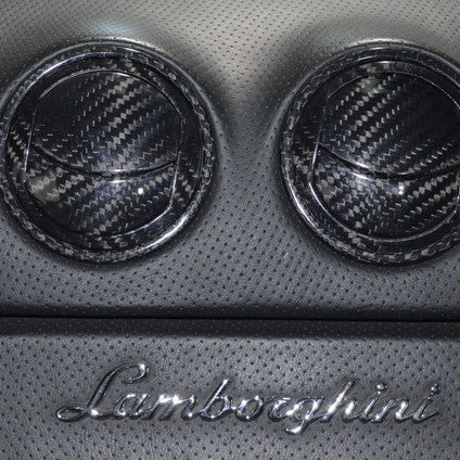 Lamborghini Murciélago Carbon Fiber A/C Vent Cover Kit – 4 Piece Set | Fits All Models 2001–2010 | Glossy UV Finish | Easy 3M Install