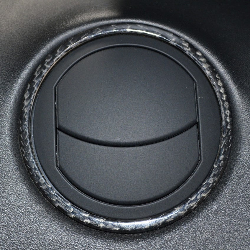 Lamborghini Murciélago Carbon Fiber A/C Vent Cover Kit – 4 Piece Set | Fits All Models 2001–2010 | Glossy UV Finish | Easy 3M Install