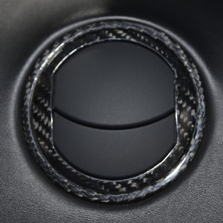 Lamborghini Gallardo Carbon Fiber A/C Vent Cover Kit – 5 Piece Set | Fits All Models 2004–2014 | Glossy UV Finish | Easy 3M Install