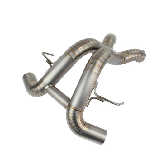TOP SPEED PRO-1 Full Titanium H-Pipe Exhaust System for McLaren 540C / 570S / 570GT (2016–2019) – Race Spec Bolt-On Rear Section