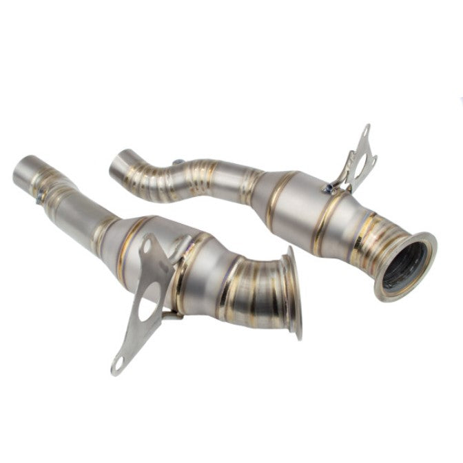 TOP SPEED PRO-1 Titanium Test Pipes for Ferrari F458 Italia (2010–2015) – High-Flow Performance | Requires ECU Tune or CEL Fix Adapter