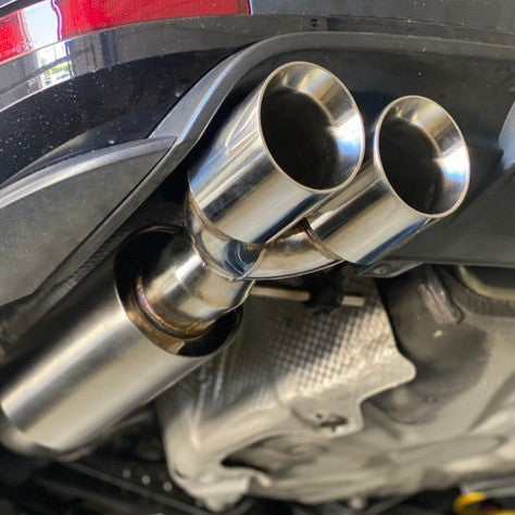 Universal Dual 89MM 3.5 Inch Exhaust Tip 76MM 3 Inch Inlet