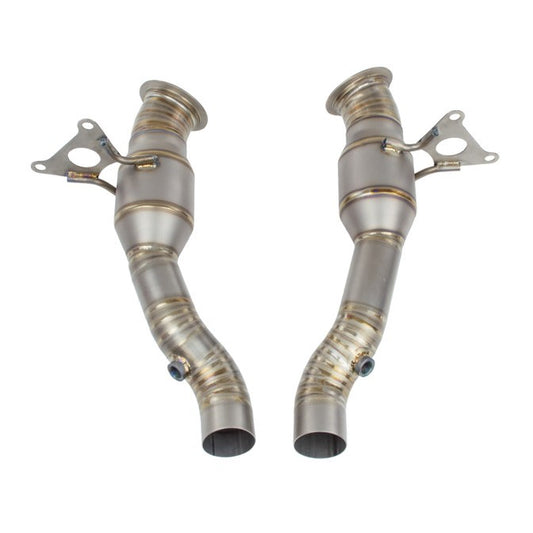 TOP SPEED PRO-1 Titanium Test Pipes for Ferrari F458 Italia (2010–2015) – High-Flow Performance | Requires ECU Tune or CEL Fix Adapter