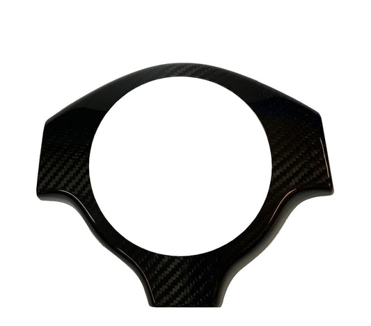 Lamborghini Murciélago Carbon Fiber Steering Wheel Center Cover – Fits All Models 2001–2010 | Glossy UV Finish | Easy 3M Install | Show Use Only