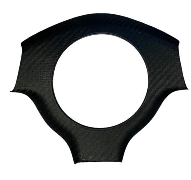 Lamborghini Murciélago Carbon Fiber Steering Wheel Center Cover – Fits All Models 2001–2010 | Glossy UV Finish | Easy 3M Install | Show Use Only