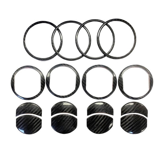 Lamborghini Murciélago Carbon Fiber A/C Vent Cover Kit – 4 Piece Set | Fits All Models 2001–2010 | Glossy UV Finish | Easy 3M Install