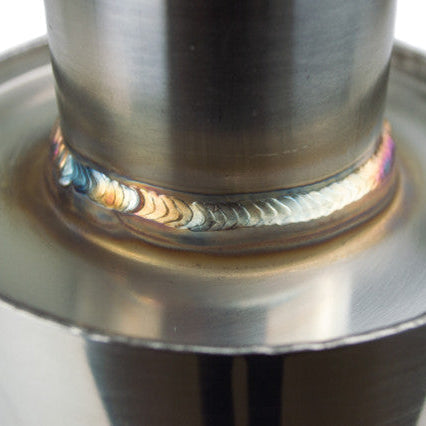 T304 Stainless Steel Round Muffler — 63mm (2.5") or 76mm (3") Single Outlet | Exhaust Fabrication Component